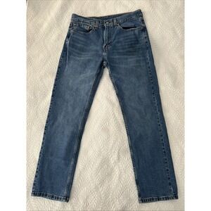 Levi's 505 Jeans Mens 34x32 Blue Straight Fit Denim